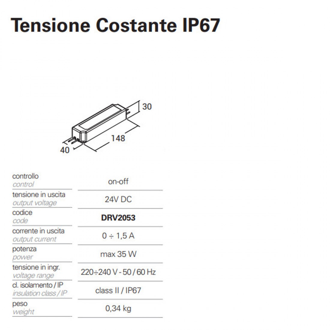 Trasformatore DRV2053 Pan International