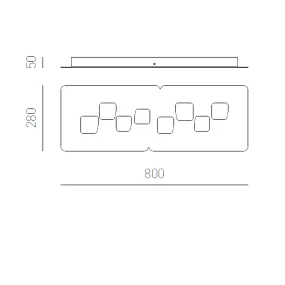 Gea Luce Deckenleuchte BILBAO PG GX53 weiße LED