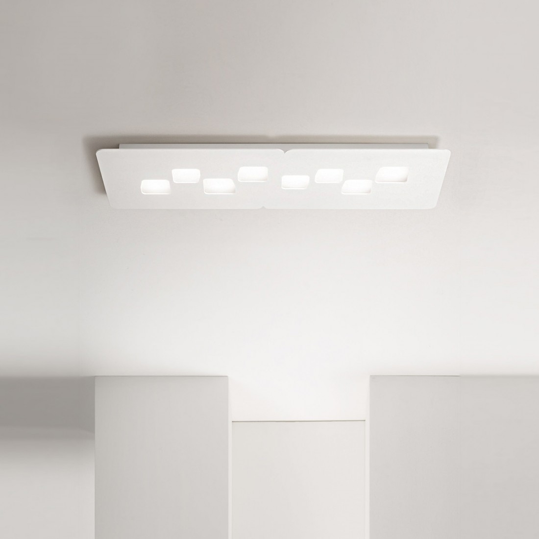 Plafoniera Gea Luce BILBAO PG GX53 LED bianco