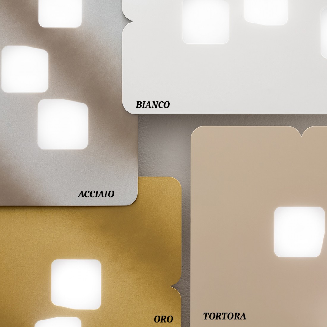 Plafón Gea Luce BILBAO PM GX53 LED gris tórtola