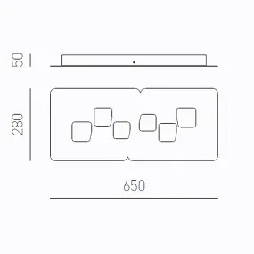 Gea Luce Deckenleuchte BILBAO PM GX53 weiße LED