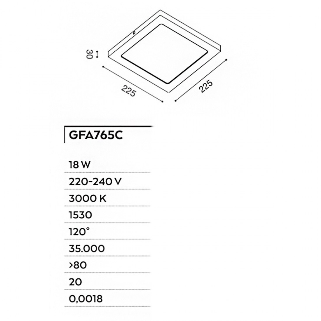 Plafoniera GFA765 Gea Led