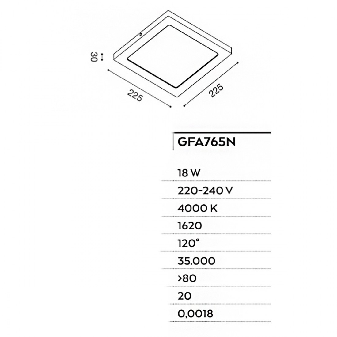 Plafonnier moderne Gea Led SHAM Q GFA765N LED, lumière diffuse