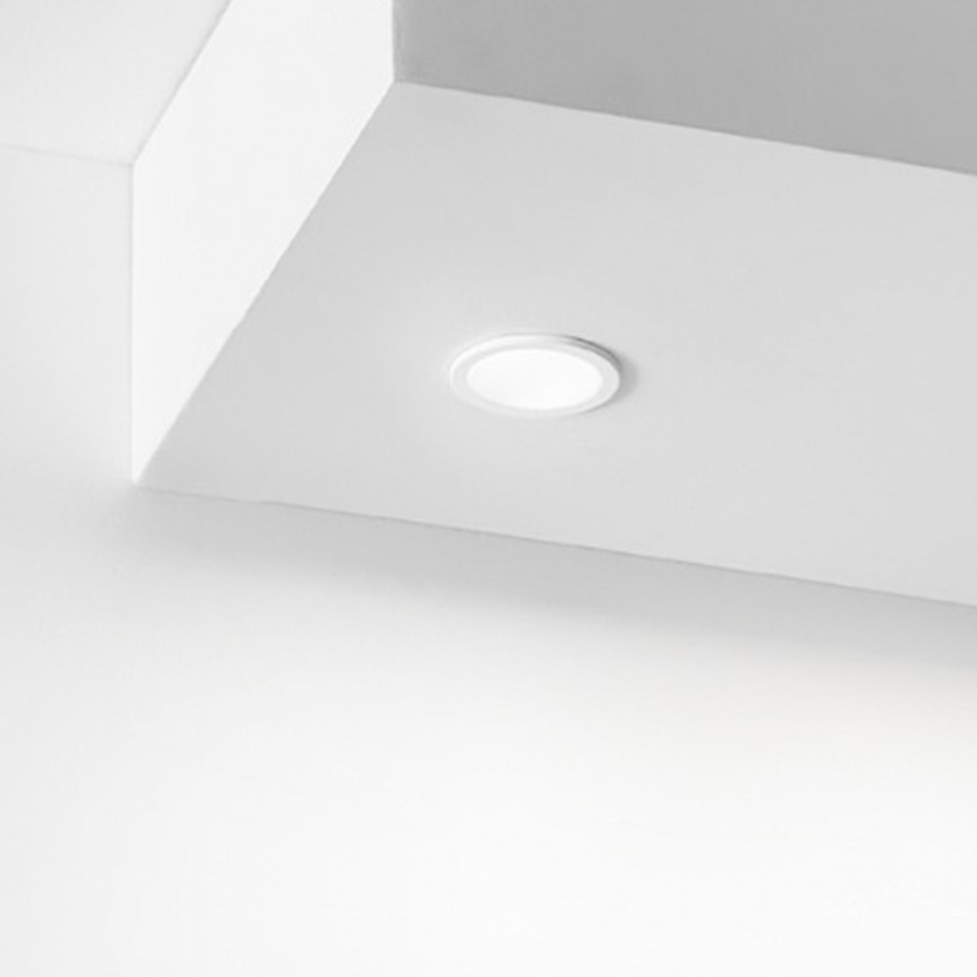 Spot encastrable LED moderne Gea Led QEBUI GFA950N, pour plaques de plâtre.