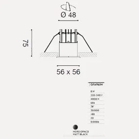 Foco empotrable LED moderno...