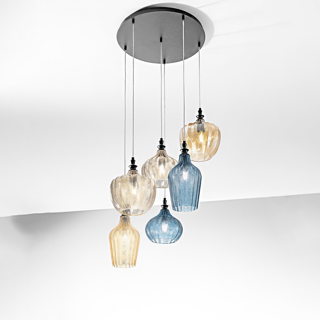 Lampadario moderno Gea Luce CLEOFE S6