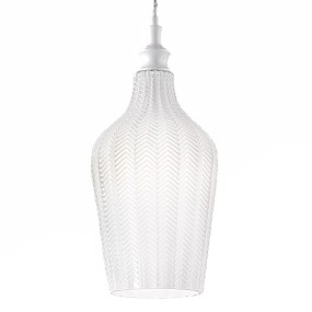 Moderner Kronleuchter Gea Luce CLEOFE S12 E27 LED weißes Glas