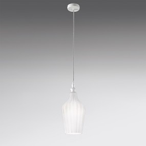 Moderner Kronleuchter Gea Luce CLEOFE S12 E27 LED weißes Glas