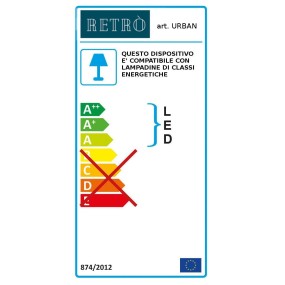 Lampadario rustico Ferroluce Retrò URBAN C1520 E27 LED