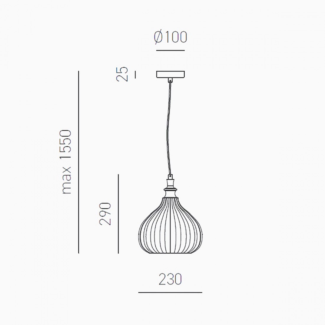 Moderner Kronleuchter Gea Luce CLEOFE S11