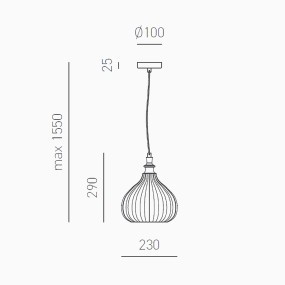 Gea Luce araña moderna CLEOFE S11 E27 LED cristal cobalto