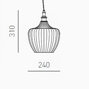 Lampadario moderno Gea Luce CLEOFE S10 E27 LED vetro bianco