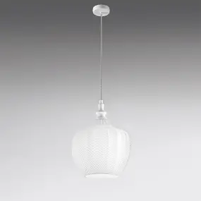 Lustre moderne Gea Luce CLEOFE S10 E27 LED verre blanc