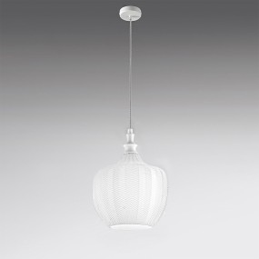 Moderner Kronleuchter Gea Luce CLEOFE S10 E27 LED weißes Glas