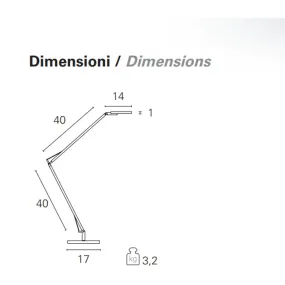 Moderne Tischleuchte Pan International YAB TAV00068 LED