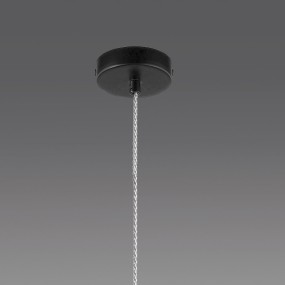 Lampadario moderno Gea Luce CLEOFE S12 vetro cobalto