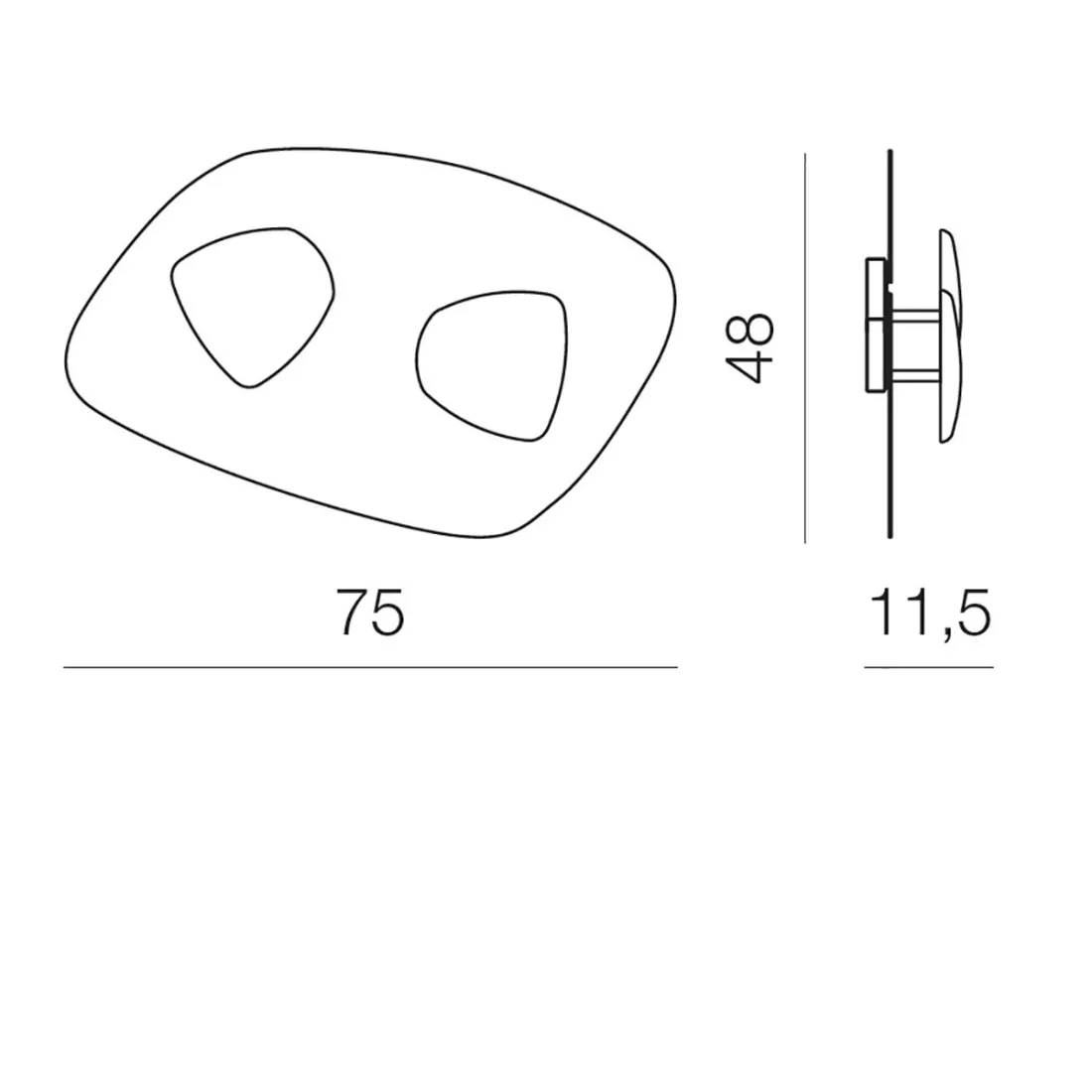 Plafoniera led Giarnieri BLOB PL