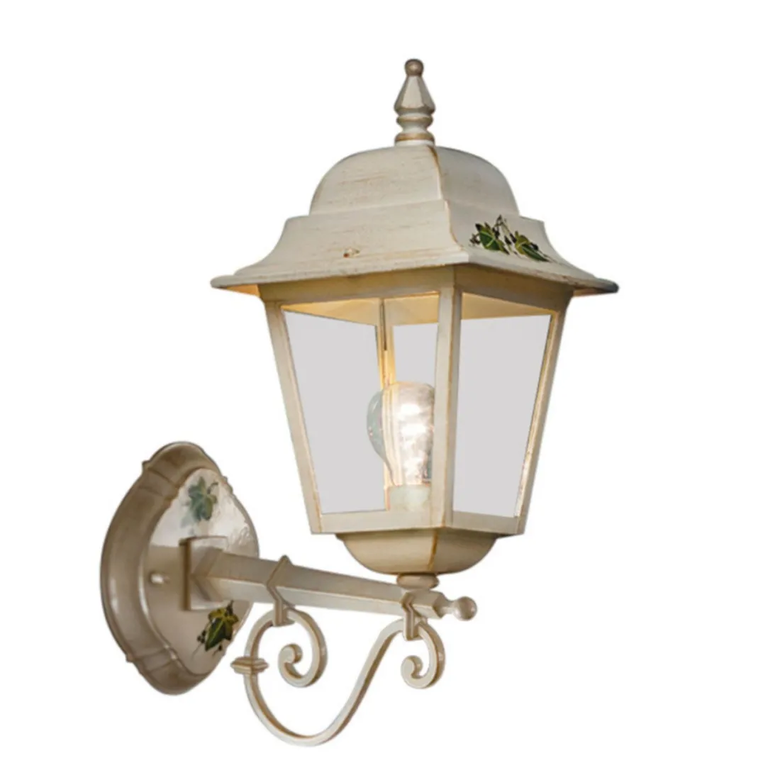 Klassische Ferroluce Ferroluce GORIZIA A101 AP E27 LED, Aluminium