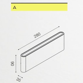 Gea Led TAARHI 280 GES884N Aplique LED para exterior IP54