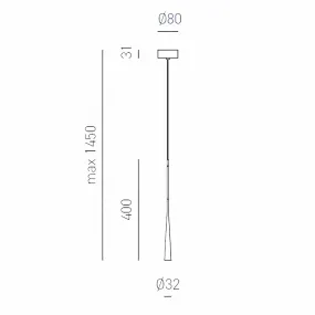 Lampada soffitto led Gea Luce DAFNE SG nero moderna