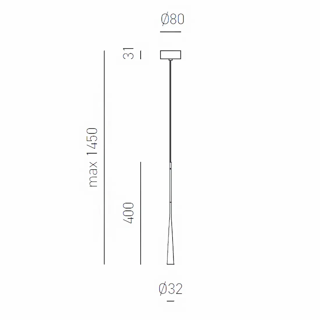 Lampada soffitto led Gea Luce DAFNE SG nero moderna