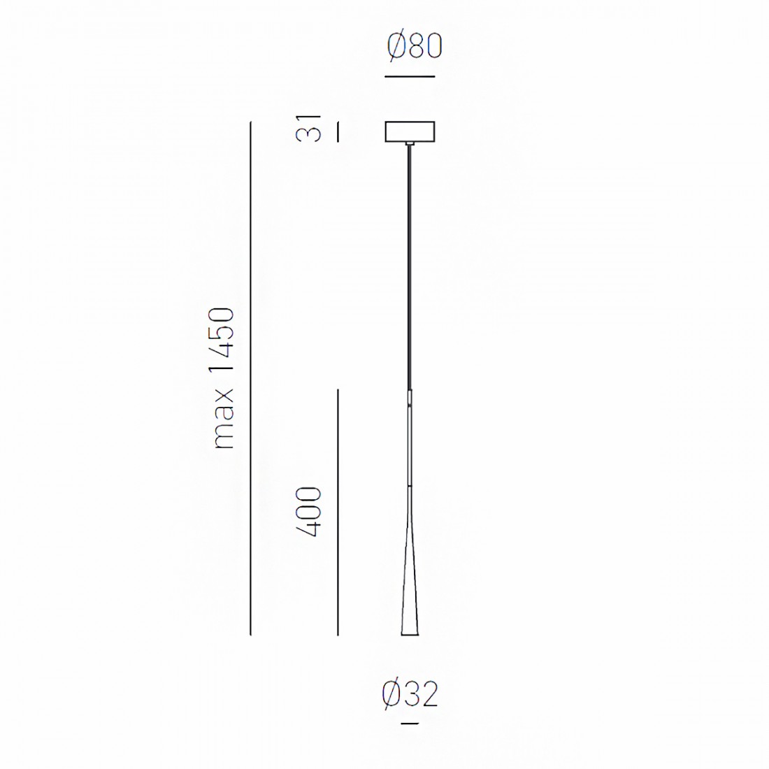 Plafonnier LED Gea Luce DAFNE SG moderne noir