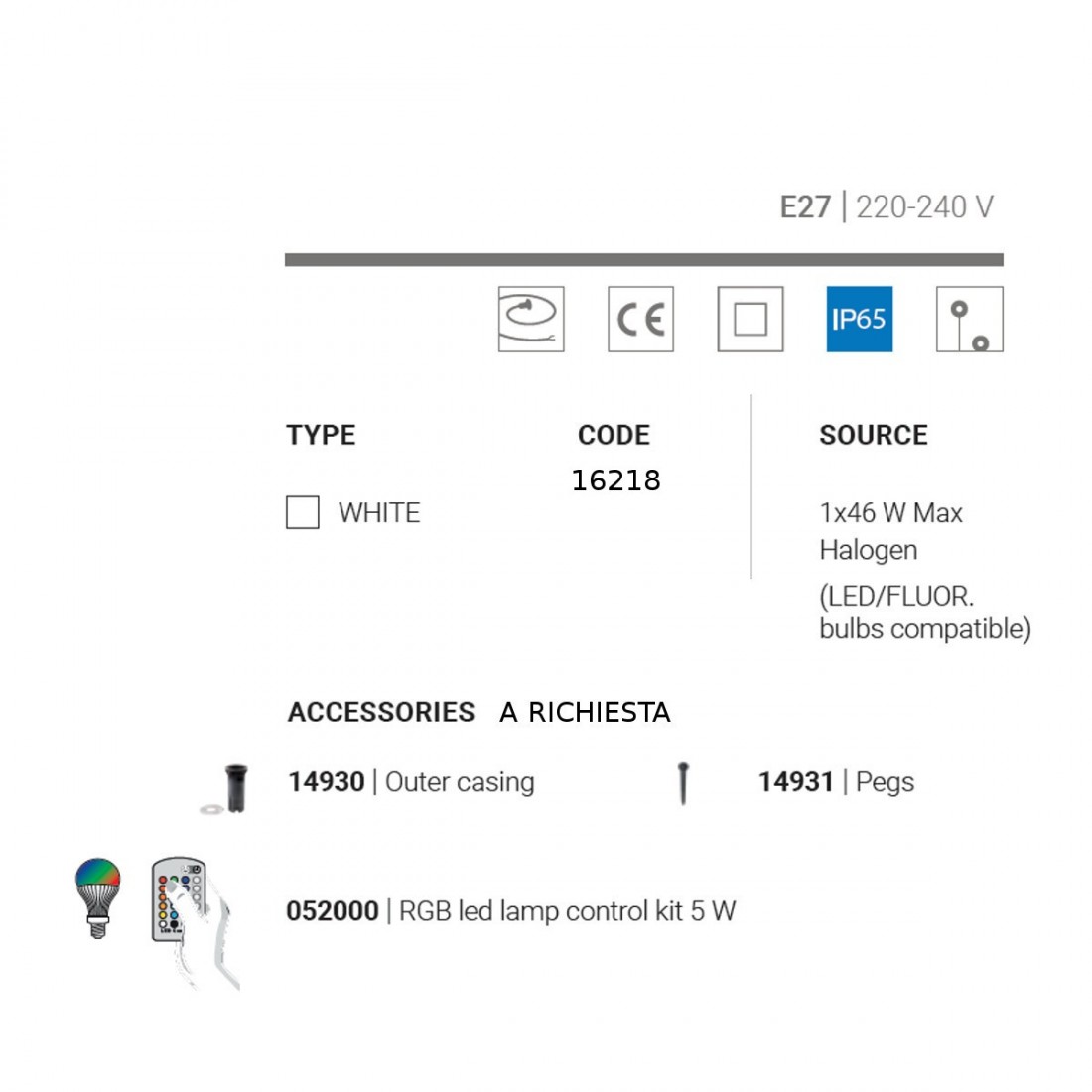 Linea Light Group lampadaire moderne OH SMASH FL65 16218 LED