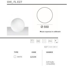 Abat- Linea Light Group OH FL E27 12104 LED
