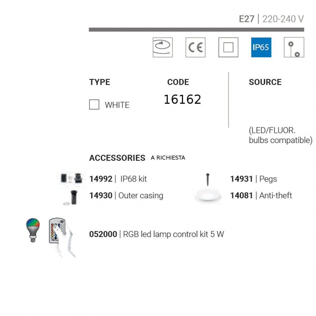 Sfera OH FL65 E27 Linea Light Group