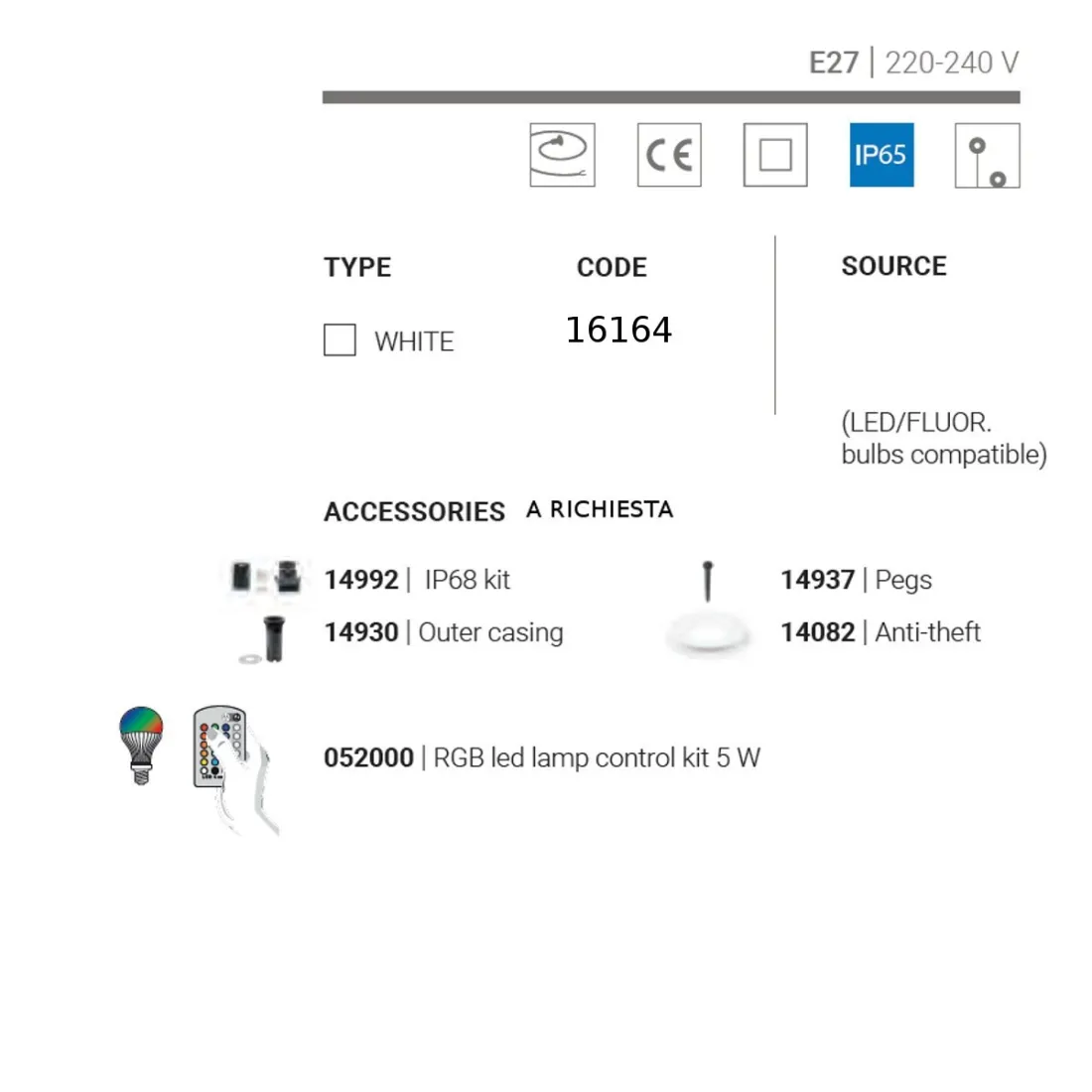 Linea Light Group OH FL65 E27 16164 Lampadaire LED moderne