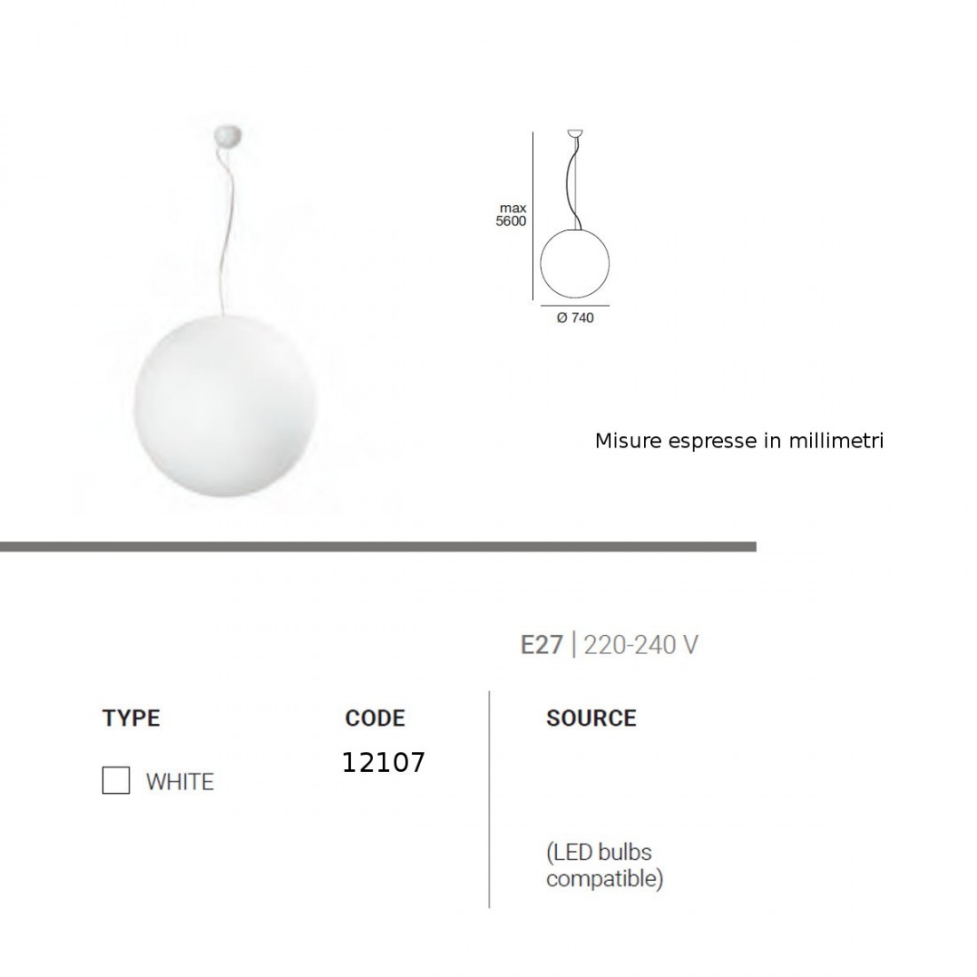 Linea Light Group OH P E27 12107 LED moderner Kronleuchter