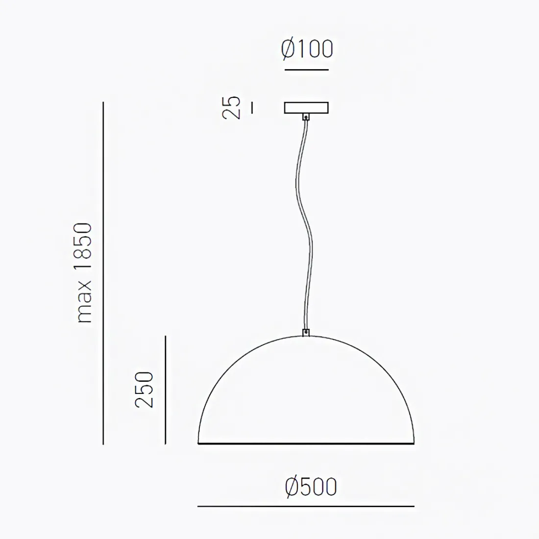 Lampada sospensione ottone Gea Luce BONELLA SP