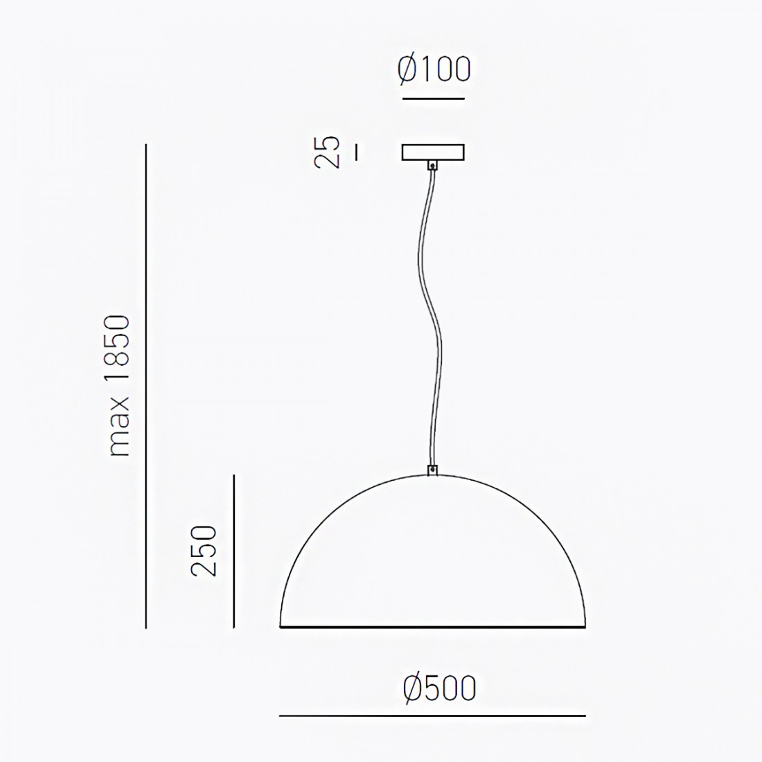 Lampe à suspension laiton Gea Luce BONELLA SP