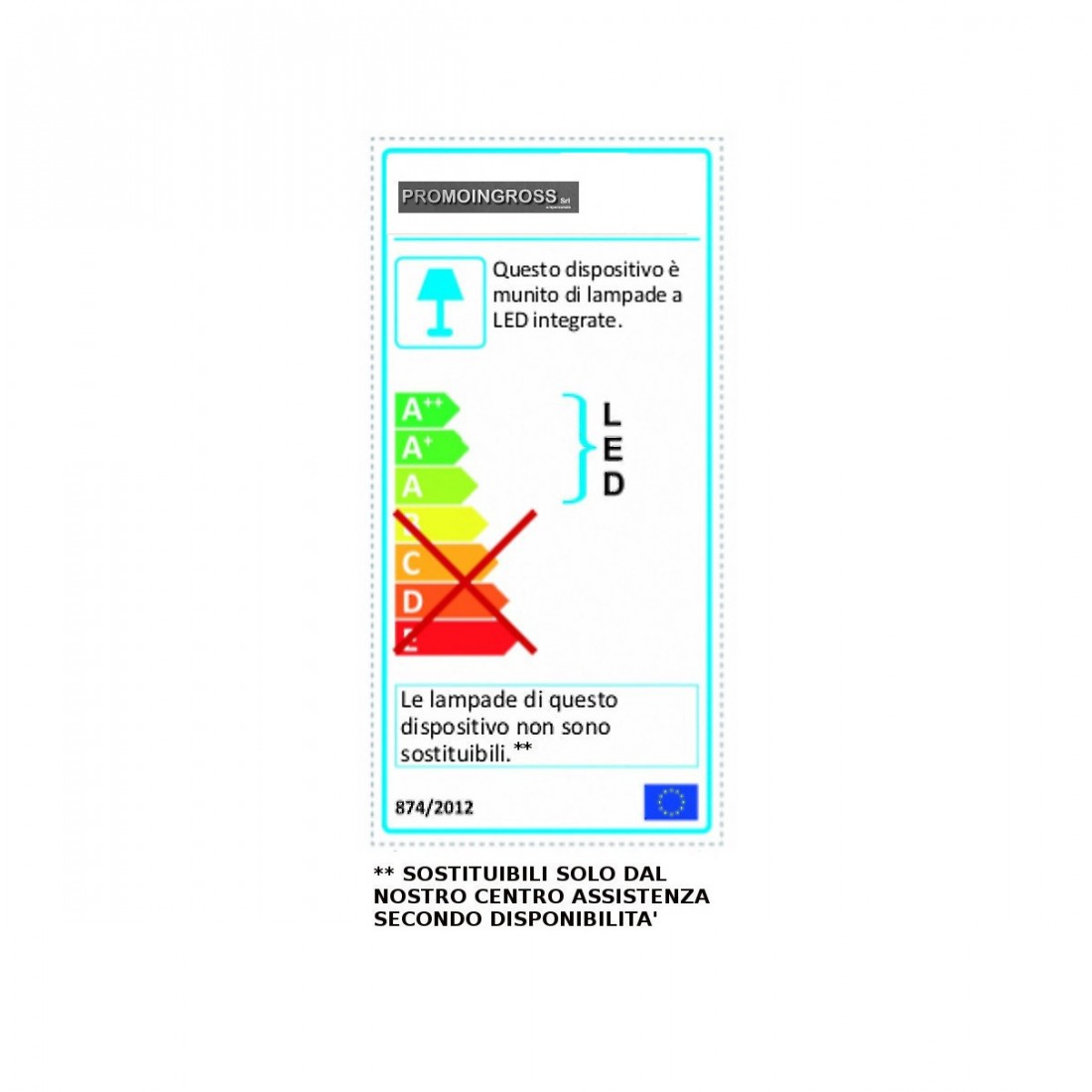 Lampadario classico Promoingross PIXEL S120DIM MC LED, dimmerabile