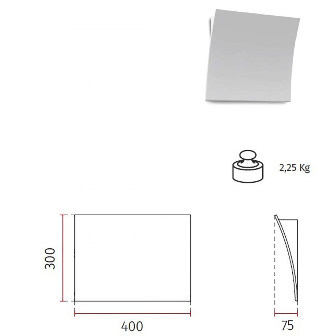 Aplique led Belfiore 9010 FYLLO BIG 2304 4064T LED