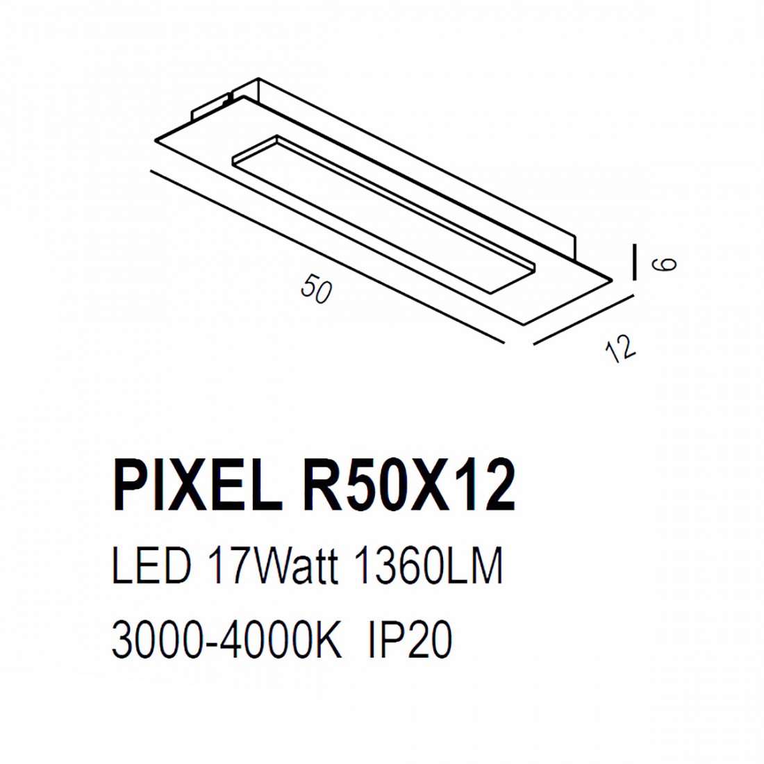 Promoingross R50X12 LED Kupferblattschalter Deckenleuchte