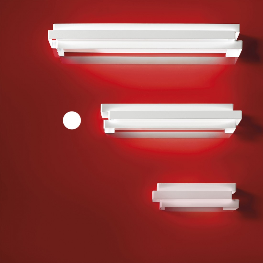 Promoingross REFLEX A44 WH Applique murale moderne LED, interrupteur, blanc