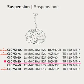 Lampadario Linea Zero CLOUD S50