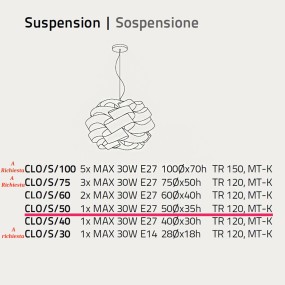 Lampadario Linea Zero CLOUD S50