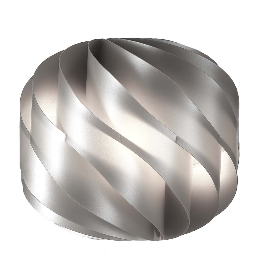 Lámpara de sobremesa moderna en material plástico blanco, casquillo E27.