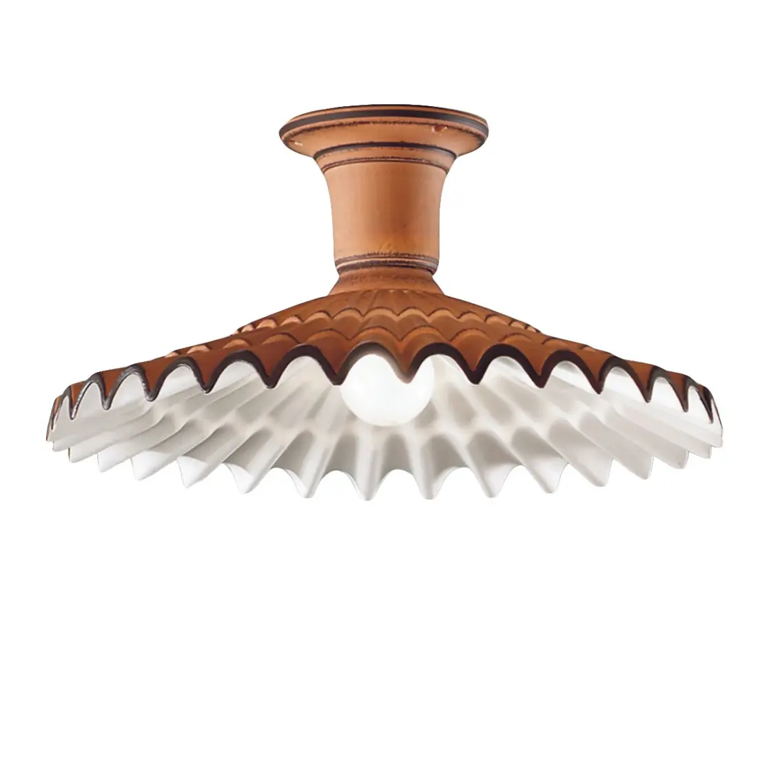 Plafonnier rustique Due P lighting VANIA PL E27 LED céramique