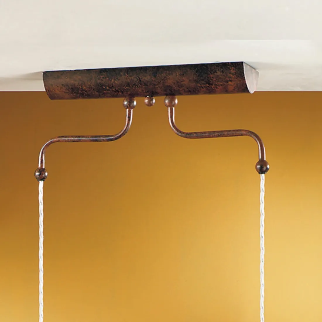 Rustikale Due P Kronleuchter Beleuchtung VANIA S2M E27 LED