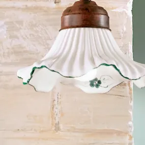 Applique classique Due P lighting ANNA AP1 E14 LED, céramique