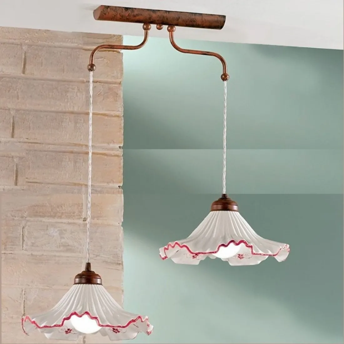 Sospensione ANNA S2M Due P illuminazione