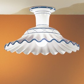 Plafoniera classica Due P illuminazione 2383 PL40 E27 LED ceramica lampada soffitto