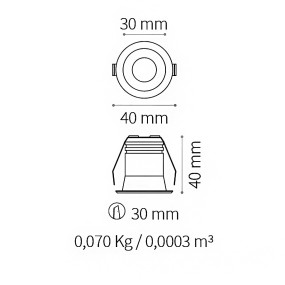 Ideal Lux Einbaustrahler VIRUS 244846 244808