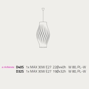 Lampadario Linea Zero HELIOS D 32 S