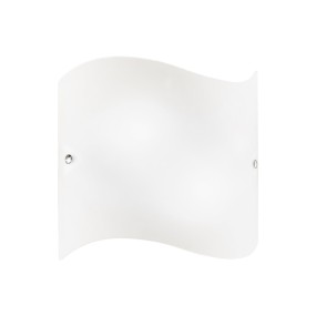 Applique moderno vetro Due P illuminazione 2431 APG E27 LED