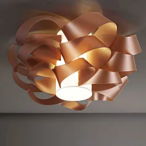 Plafón redondo con cintas blancas Linea Zero