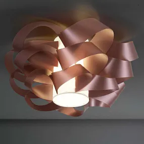 Plafón redondo con cintas blancas Linea Zero